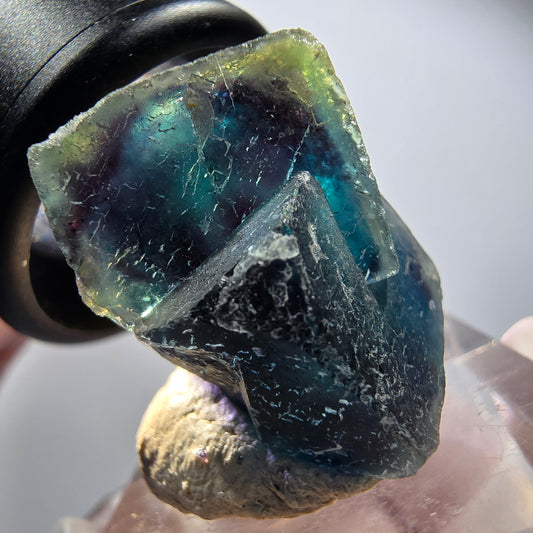 Phantom Fluorit Würfel Stufe, blau Butterfly Pocket, Okorusu, Namibia 30*23*18mm #12535