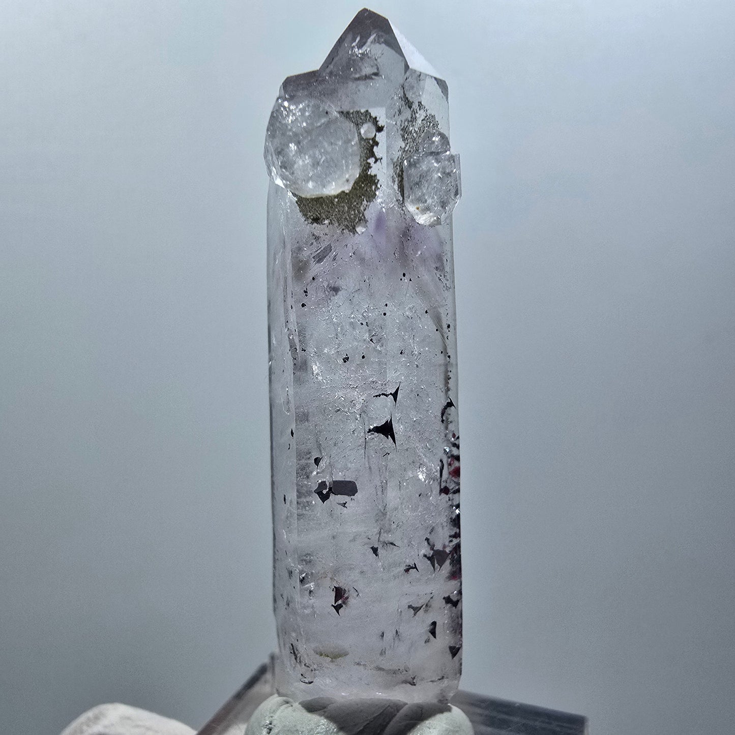 Harlequin Skeleton Phantom Amethyst, Analcime Point Streep Mine Goboboseb Namibia 51*13*12mm #12578