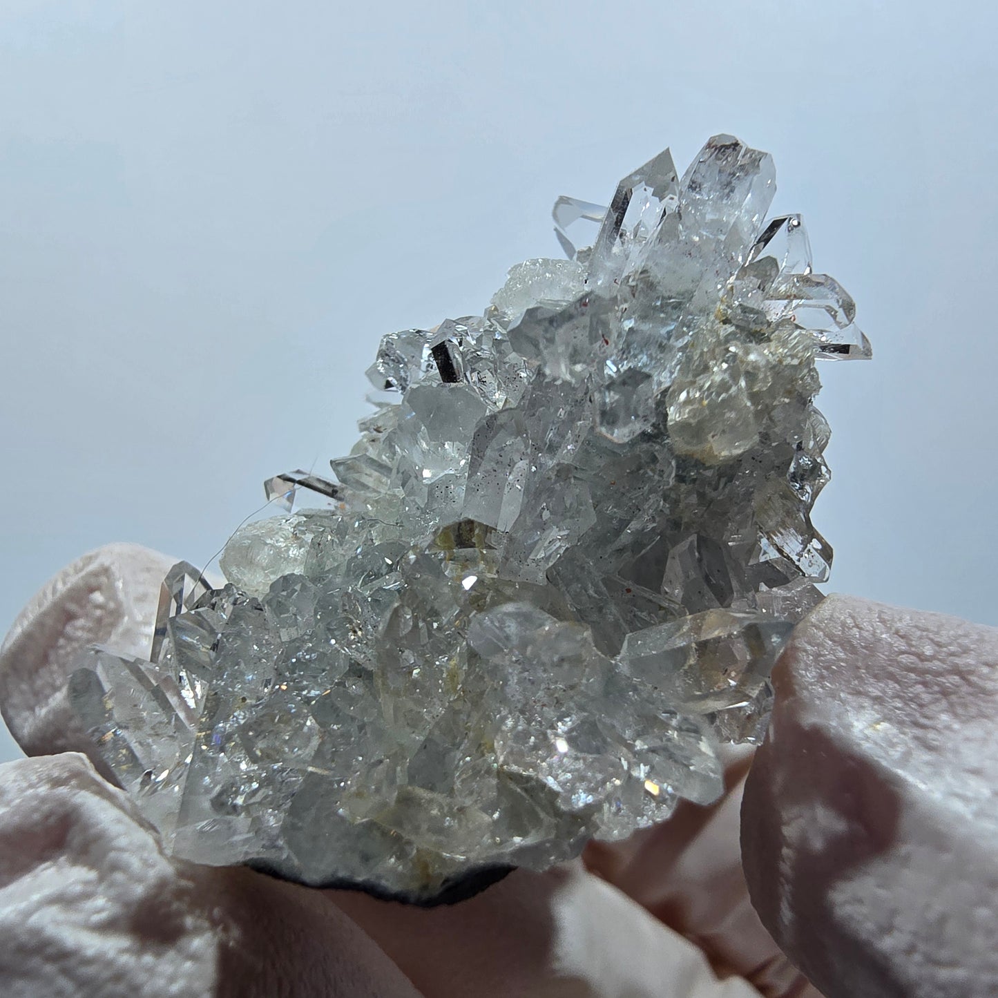 Starburst Quartz with Hematite, Calcite on Matrix Streep Mine Goboboseb, Namibia 39*31*27mm #12614