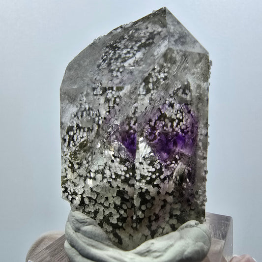 Phantom Amethyst mit Analcim, Chlorit Streep Mine Goboboseb, Namibia 45*26*24mm #12627