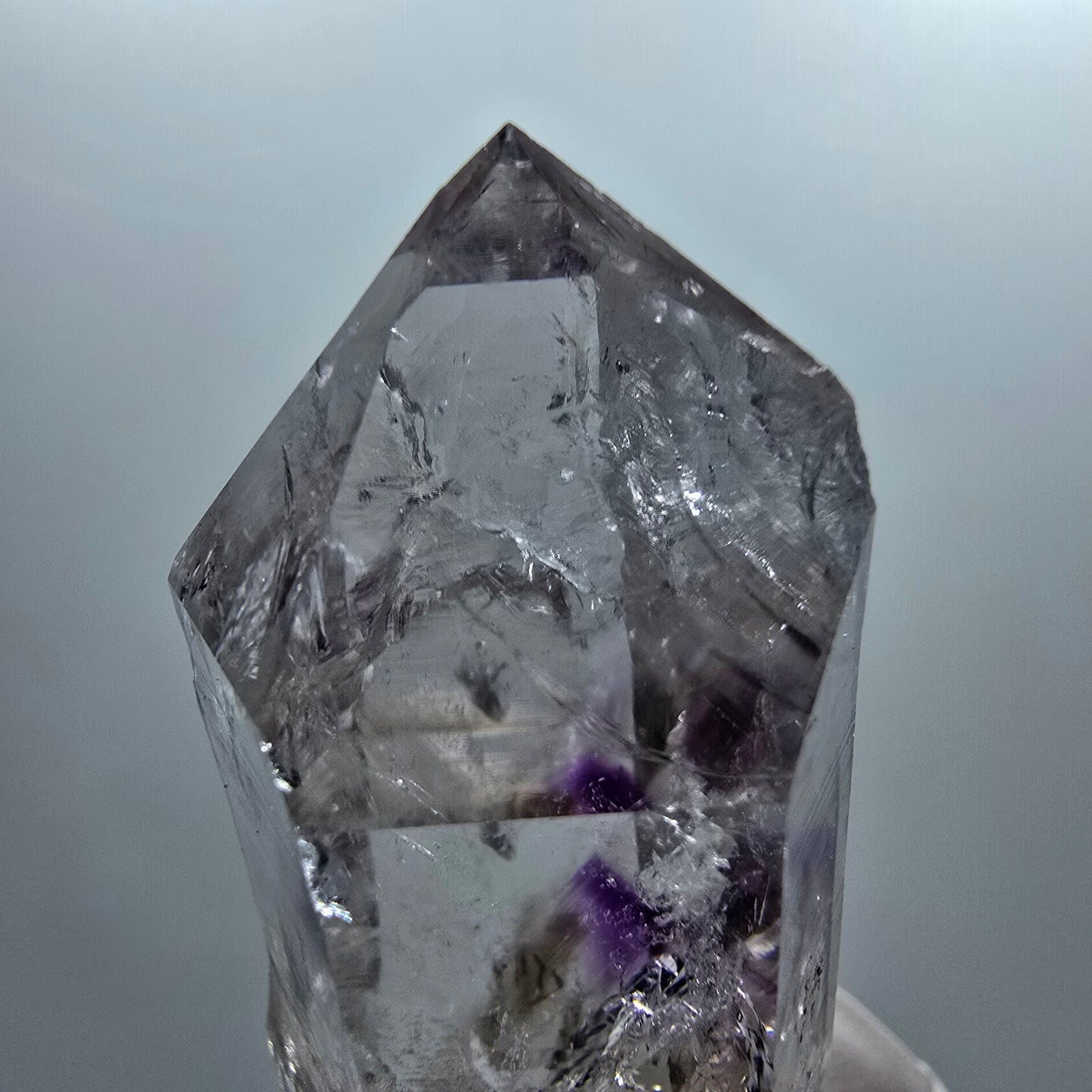 Enhydro Lemurian Phantom Amethyst, 2x Blase Streep Mine Goboboseb, Namibia 61*25*25mm #12653