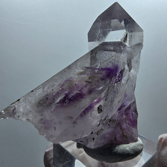 Skeleton Phantom Amethyst, Epidote Tip Streep Mine Goboboseb Namibia 50*50*25mm #12654