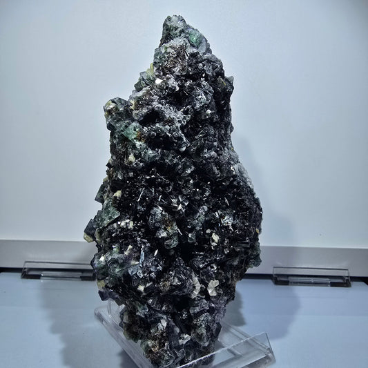 XXL Fluorit, Rauchquarz, Schörl Turmalin, Hyalit, Muskovit Erongo, Namibia 190*97*61mm #12686
