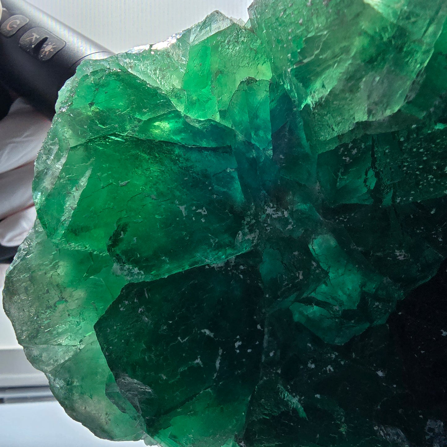 XXL Phantom Fluorite Cube Specimen, tessellated, green Okorusu Namibia 170*139*42mm #12696