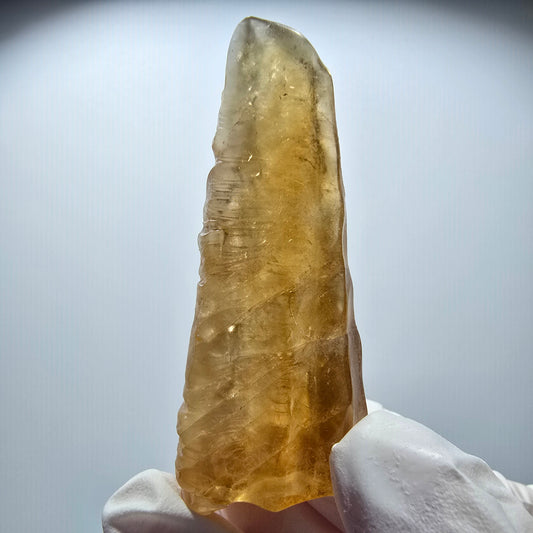 Natural Honey Calcite Crystal, yellow orange Erongo, Namibia 56*23*17mm #12711