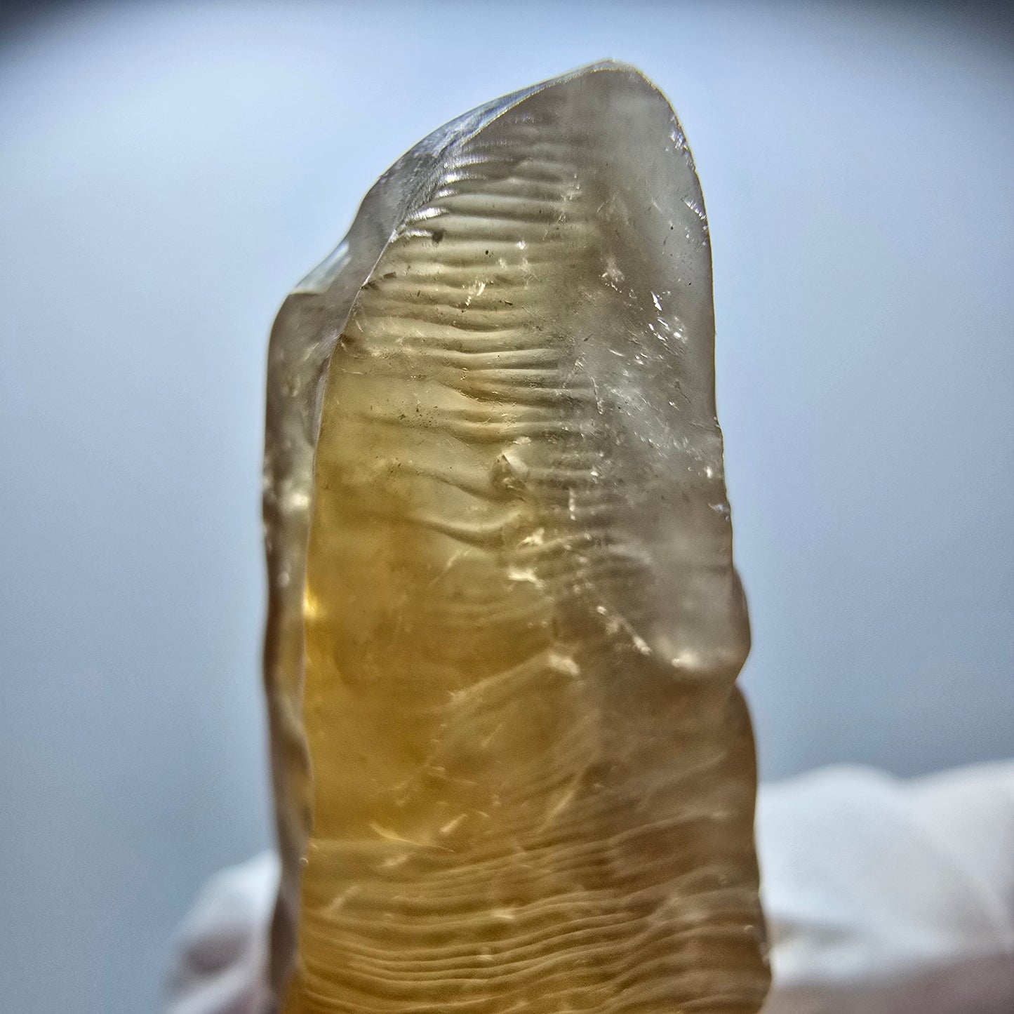 Natürlicher Honig Calcit Kristall, gelb orange Erongo, Namibia 56*23*17mm #12711