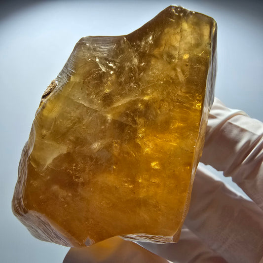 Natural Honey Calcite Crystal, Yellow Orange Erongo, Namibia 77*82*50mm #12712