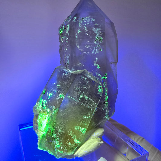 Skelett Rauchquarz mit Hyalit Opal Stufe Erongo, Namibia 72*44*36mm #12817