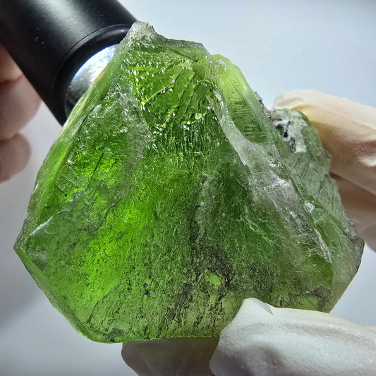 Phantom Fluorit Kristall, grün Erongo, Namibia 63*53*37mm #12820