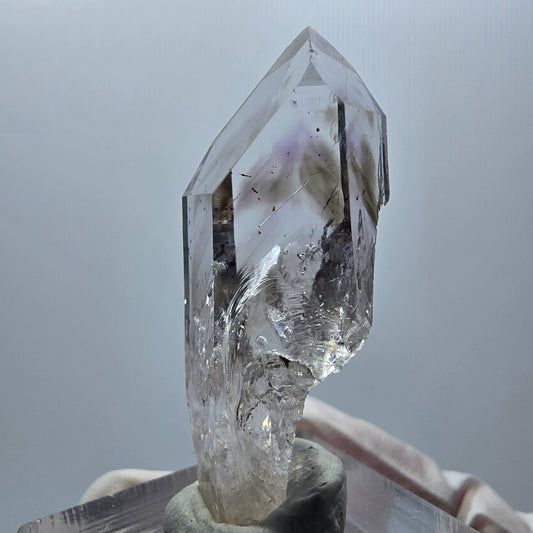 Enhydro Phantom Amethyst mit Hämatit, 1x Blase Streep Mine Goboboseb Namibia 40*14*13mm #12877