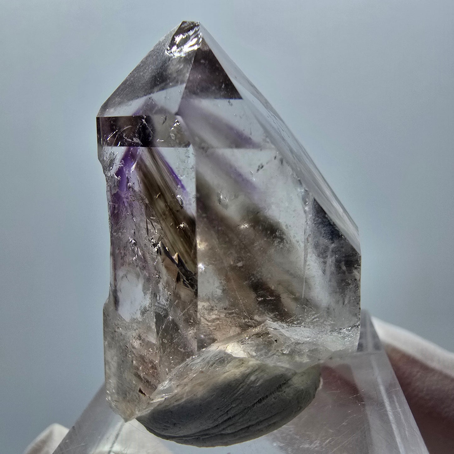 Enhydro Phantom Amethyst, 3x Blase Streep Mine Goboboseb Namibia 33*24*18mm #12885
