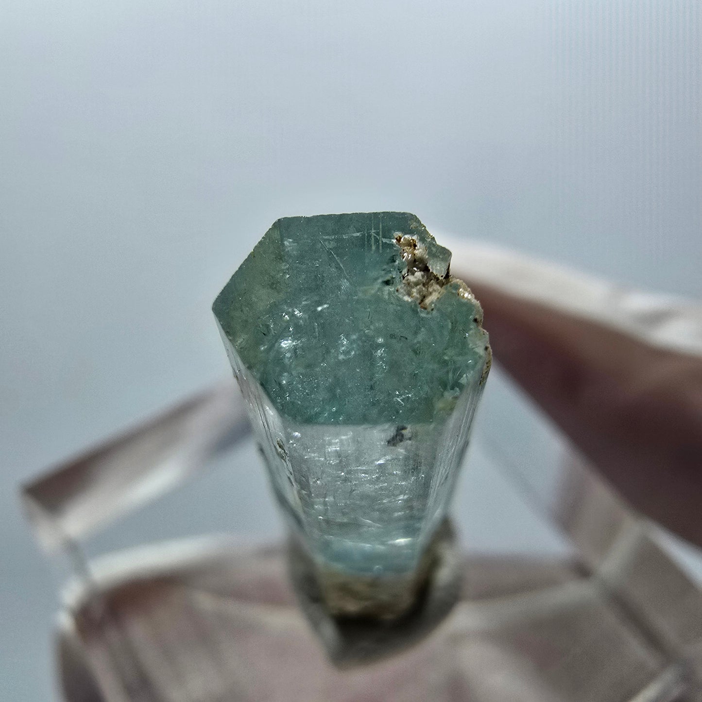 Klarer Aquamarin X Kristall Erongo, Namibia 23*7*7mm #12891