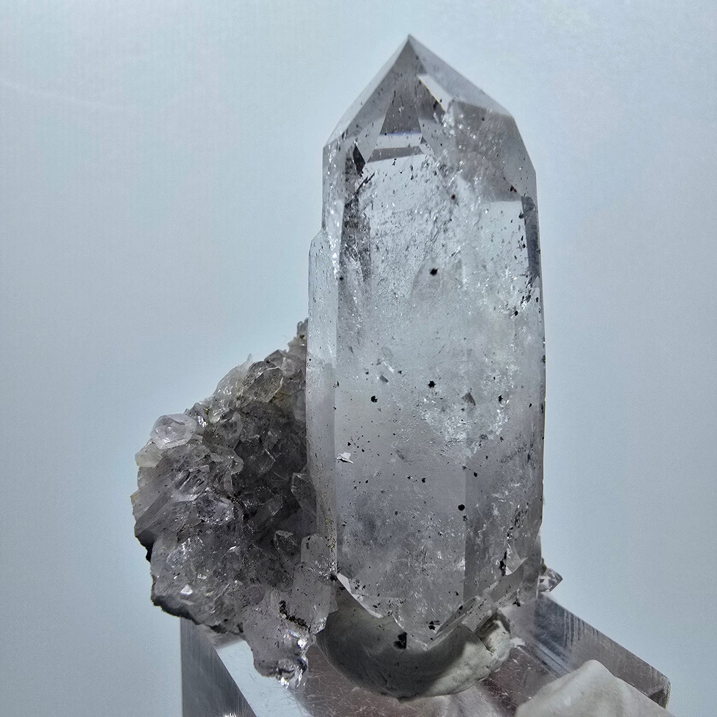 Enhydro Amethyst Doppelender mit Hämatit, 1x Blase Streep Mine, Namibia 45*36*23mm #12938