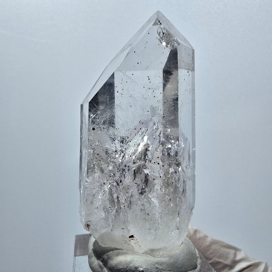 Enhydro Lemurian Phantom Amethyst mit Hämatit, 1x Blase Streep Mine, Namibia 53*23*22mm #12942