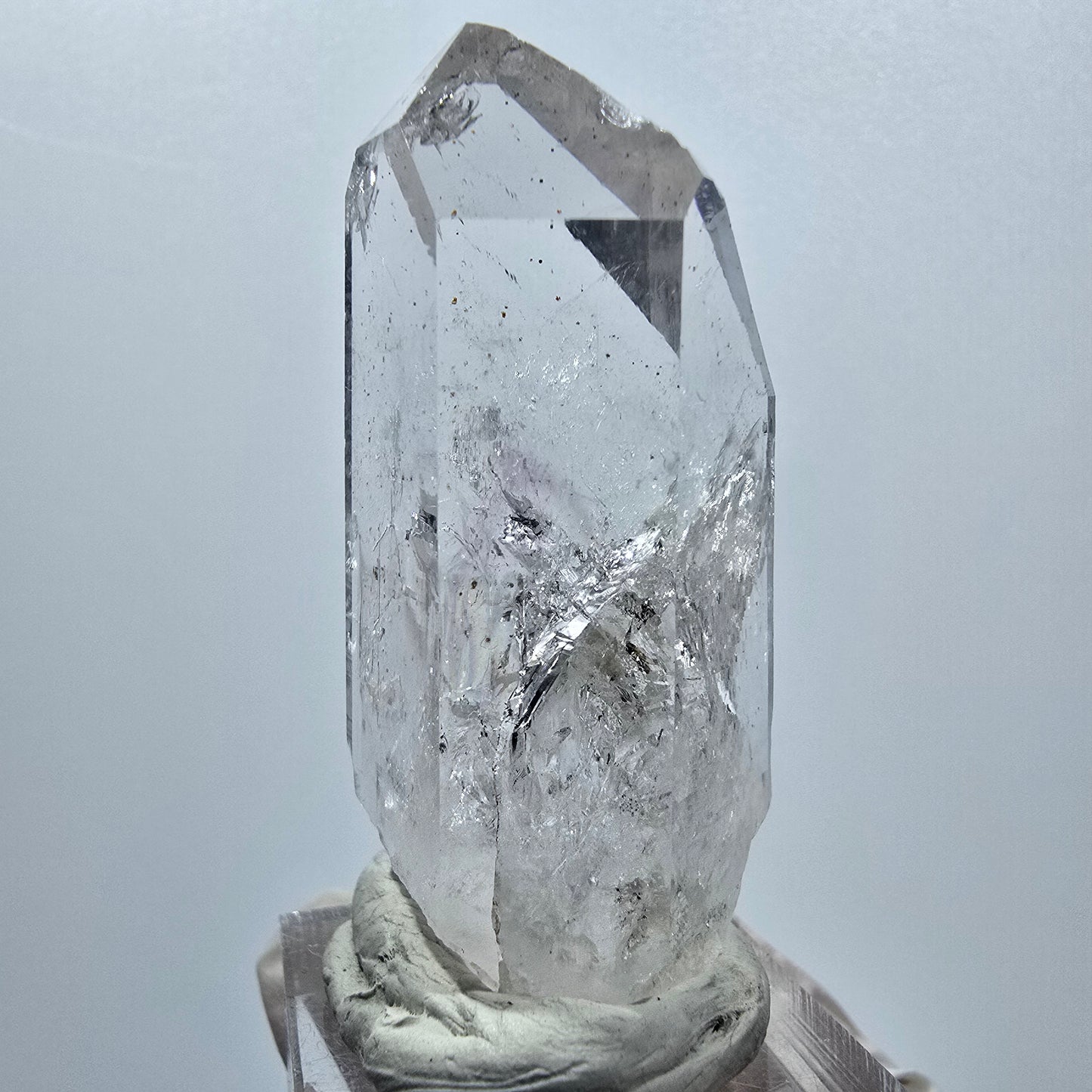 Enhydro Lemurian Phantom Amethyst mit Hämatit, 1x Blase Streep Mine, Namibia 53*23*22mm #12942
