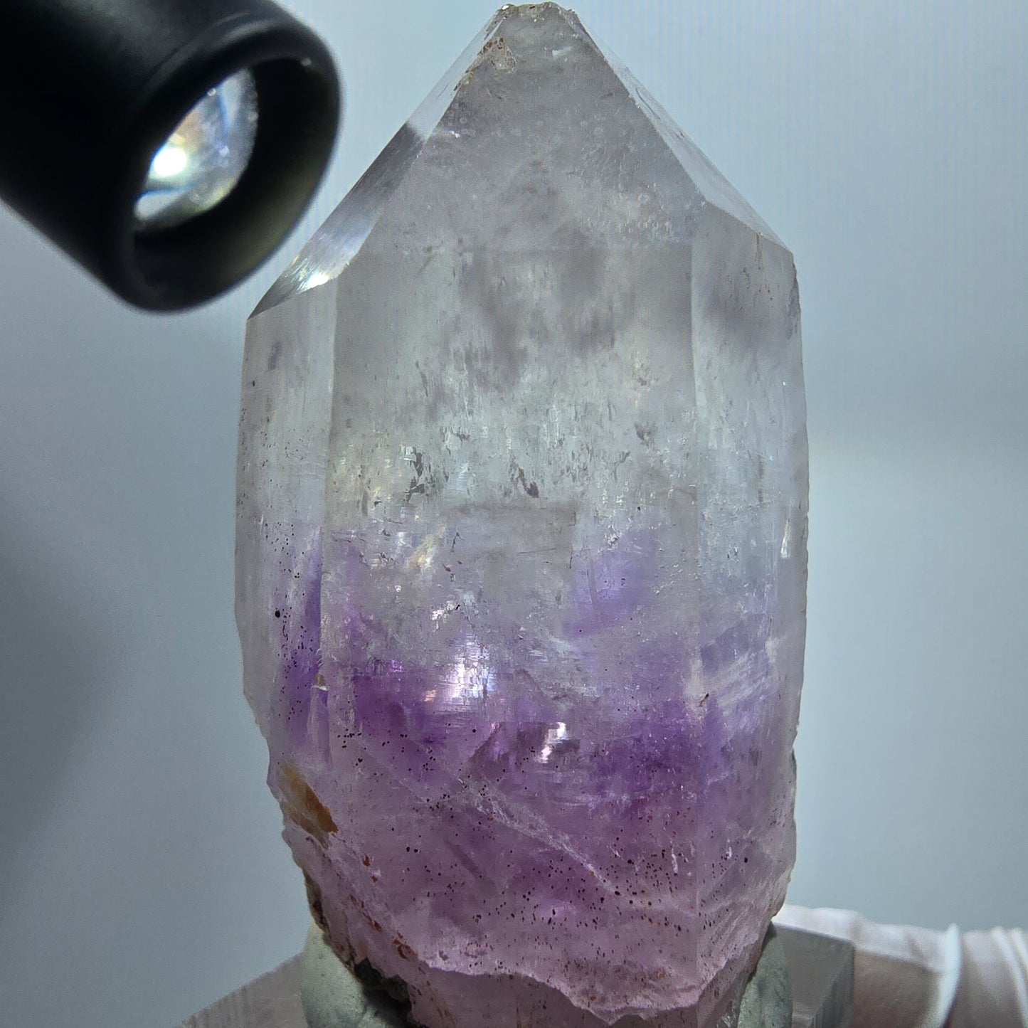 Klare Lemurian Phantom Amethyst Spitze Streep Mine, Namibia 52*32*28mm #12950