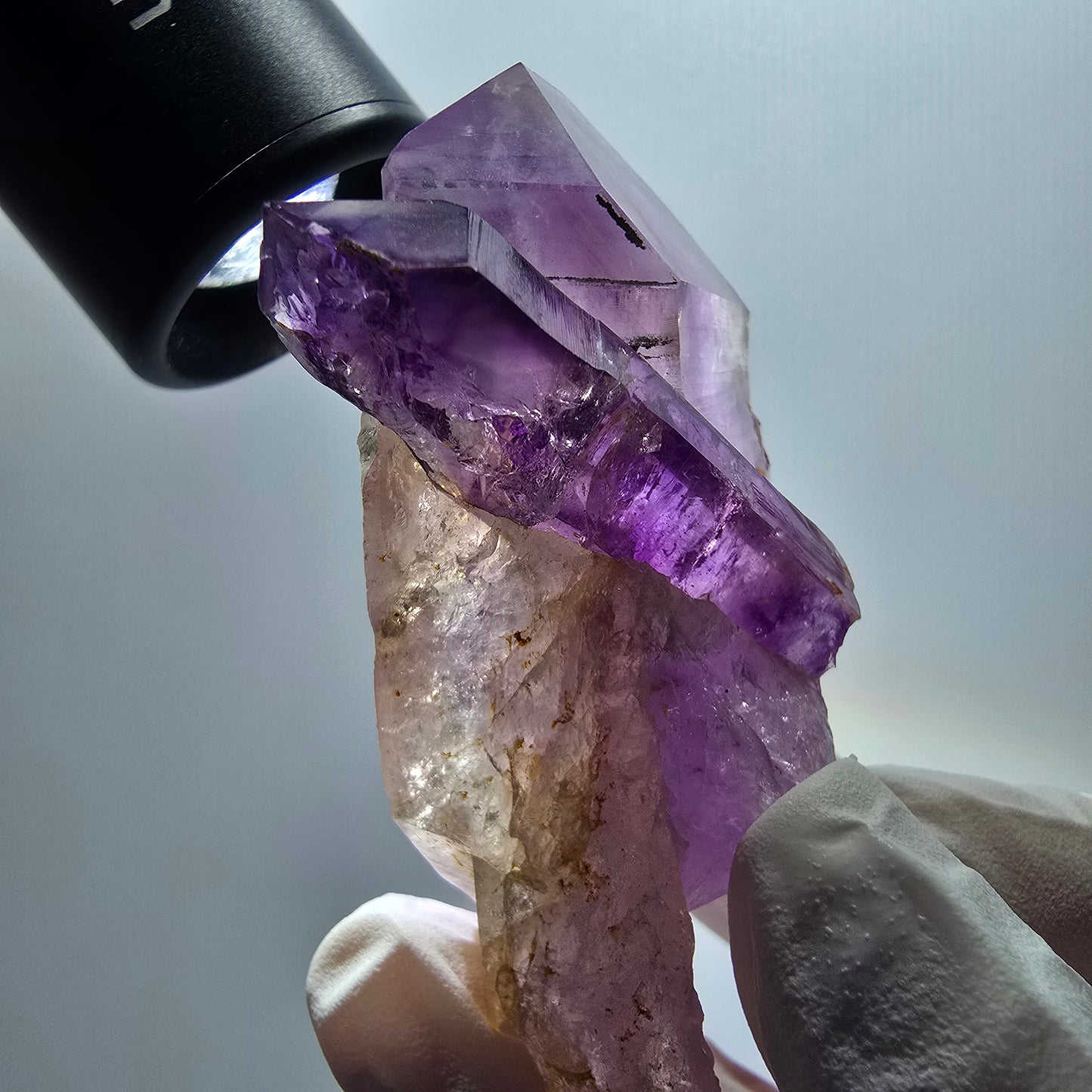 Seltene Skelett Phantom Amethyst Stufe Goboboseb, Namibia 63*40*25mm #12977