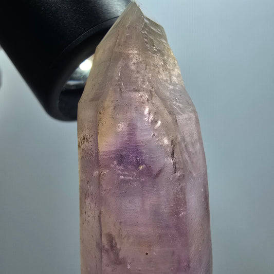 Seltene Skelett Phantom Amethyst Spitze Goboboseb, Namibia 64*20*18mm #12980