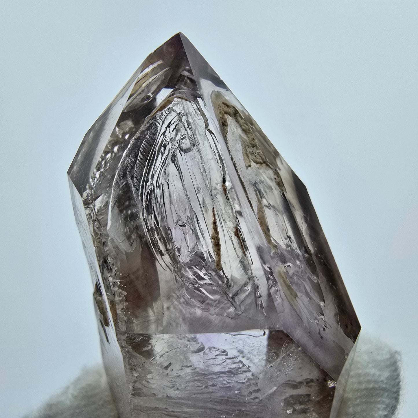 Enhydro Phantom Amethyst DT Zepter, 3x Blase Goboboseb, Namibia 51*22*22mm