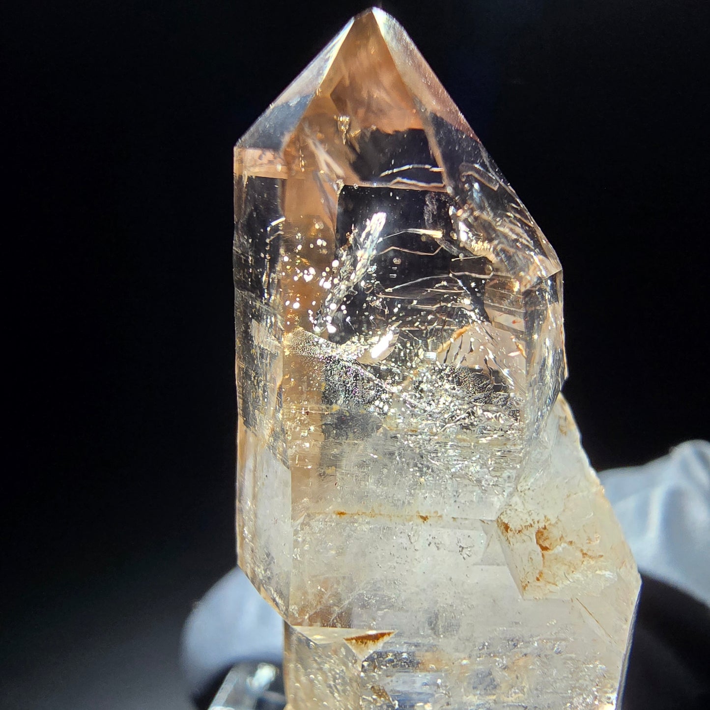 Klare Phantom Rauchquarz Zepter Spitze Goboboseb, Namibia 42*19*12mm Sammlung