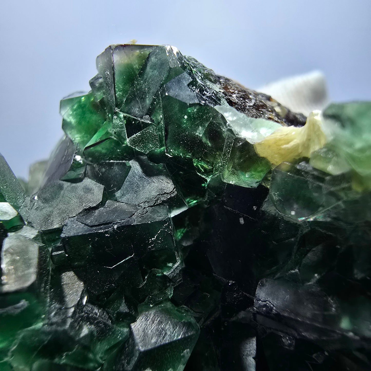 Phantom Fluorite Cube Schorl Tourmaline Muscovite Specimen Erongo Namibia 102*62*54mm