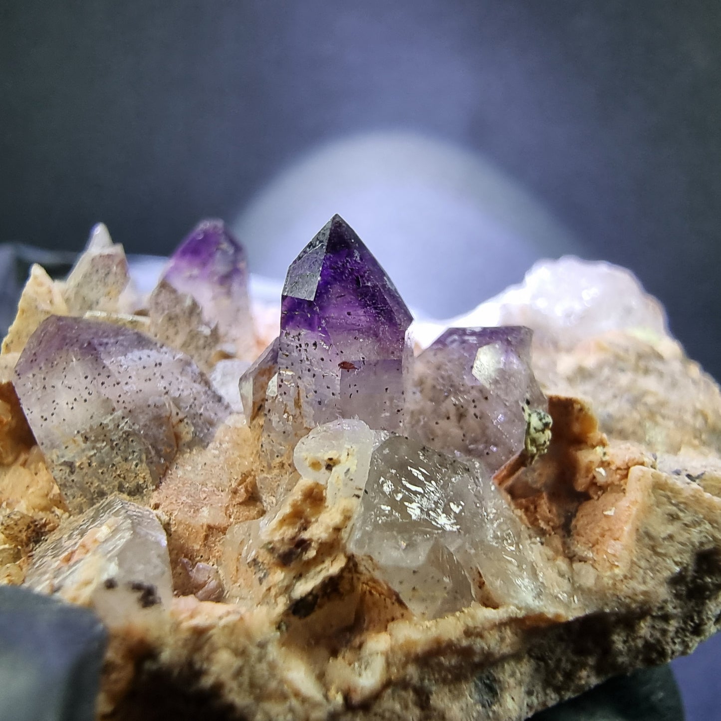 Seltene Brandberg Amethyst Stufe lila 44*42*27mm Brandberg, Namibia Sammlung