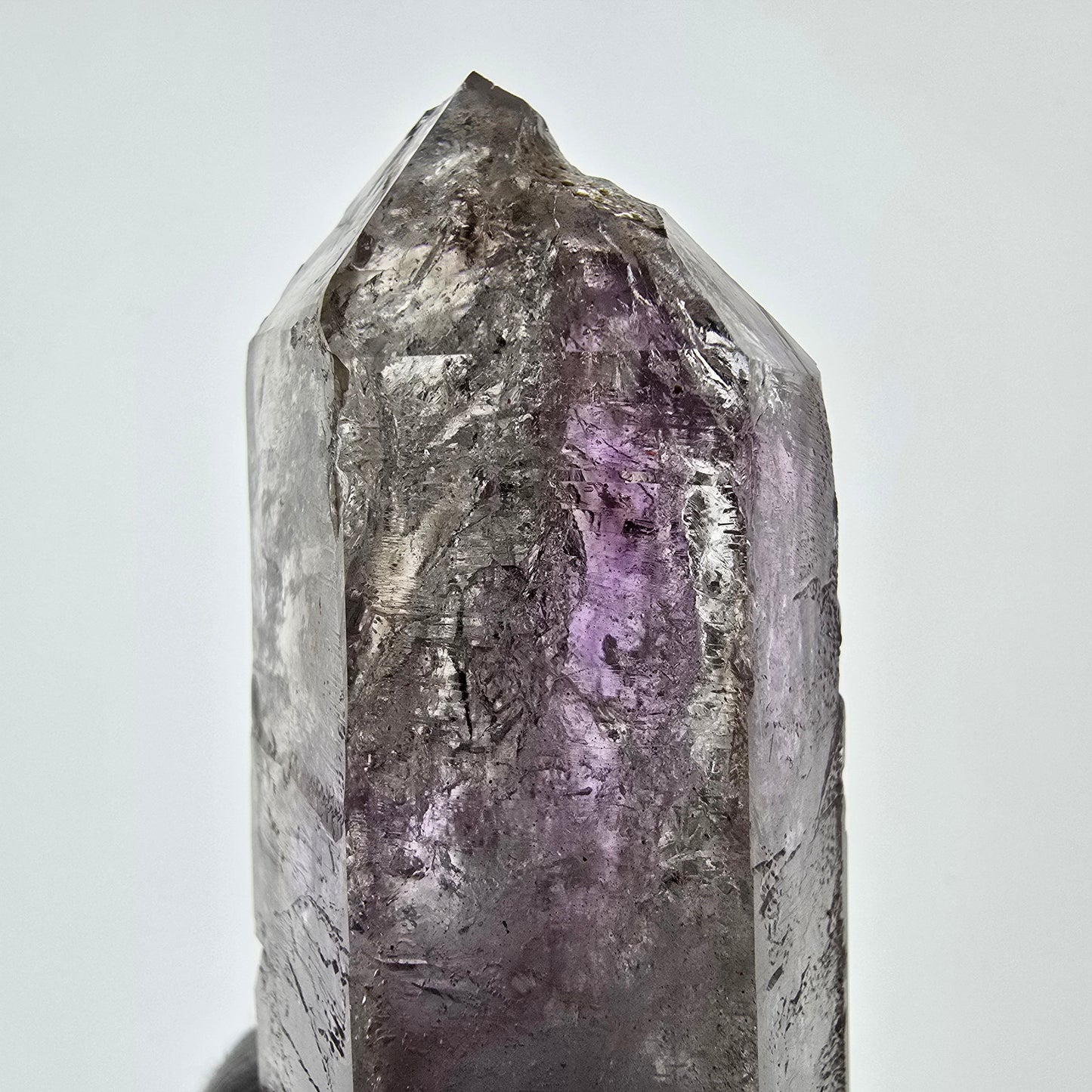 Sceptre d'améthyste squelette Enhydro DT UV Calcite 2x Bubble Valentine Pocket Namibie 99*35*31mm