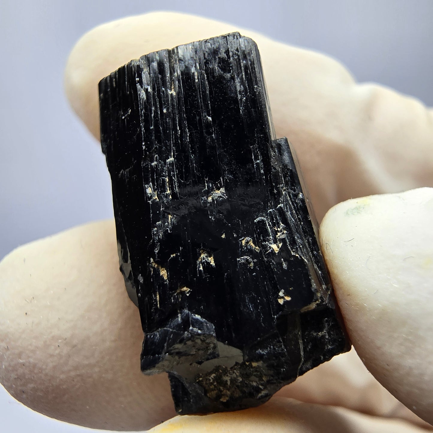 Schöne Schörl Turmalin Stufe schwarz Erongo, Namibia 24*12*14mm Sammlung