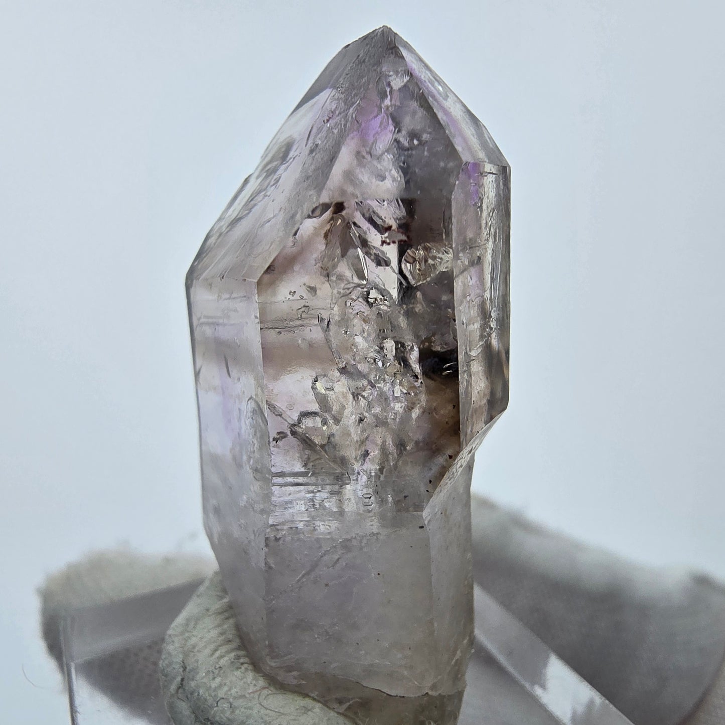 Sceptre d'améthyste fantôme Enhydro 2x Bubble Goboboseb, Namibie 38*20*16mm Collection