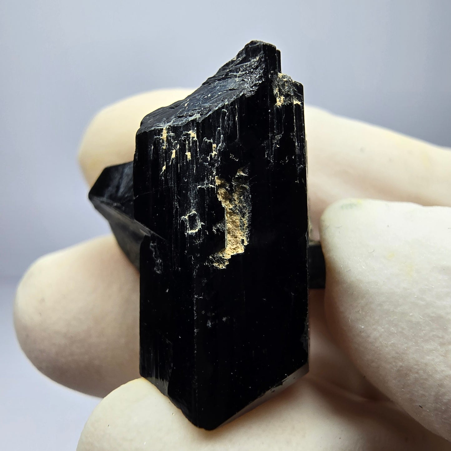 Schöne Schörl Turmalin Stufe schwarz Erongo, Namibia 24*21*14mm Sammlung
