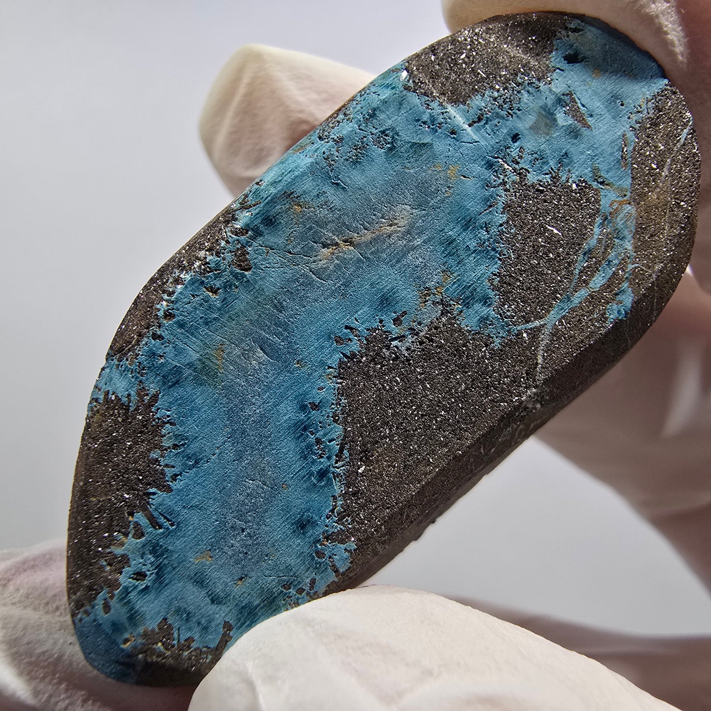 Seltene Shattuckit Kugel Stufe auf Matrix Kaokoveld, Namibia 41*23*17mm #13016