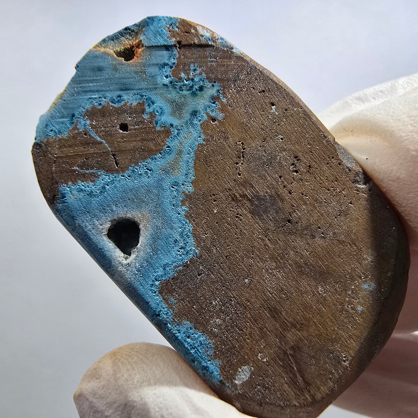 Seltene Shattuckit Kugel Stufe auf Matrix Kaokoveld, Namibia 42*26*20mm #13022