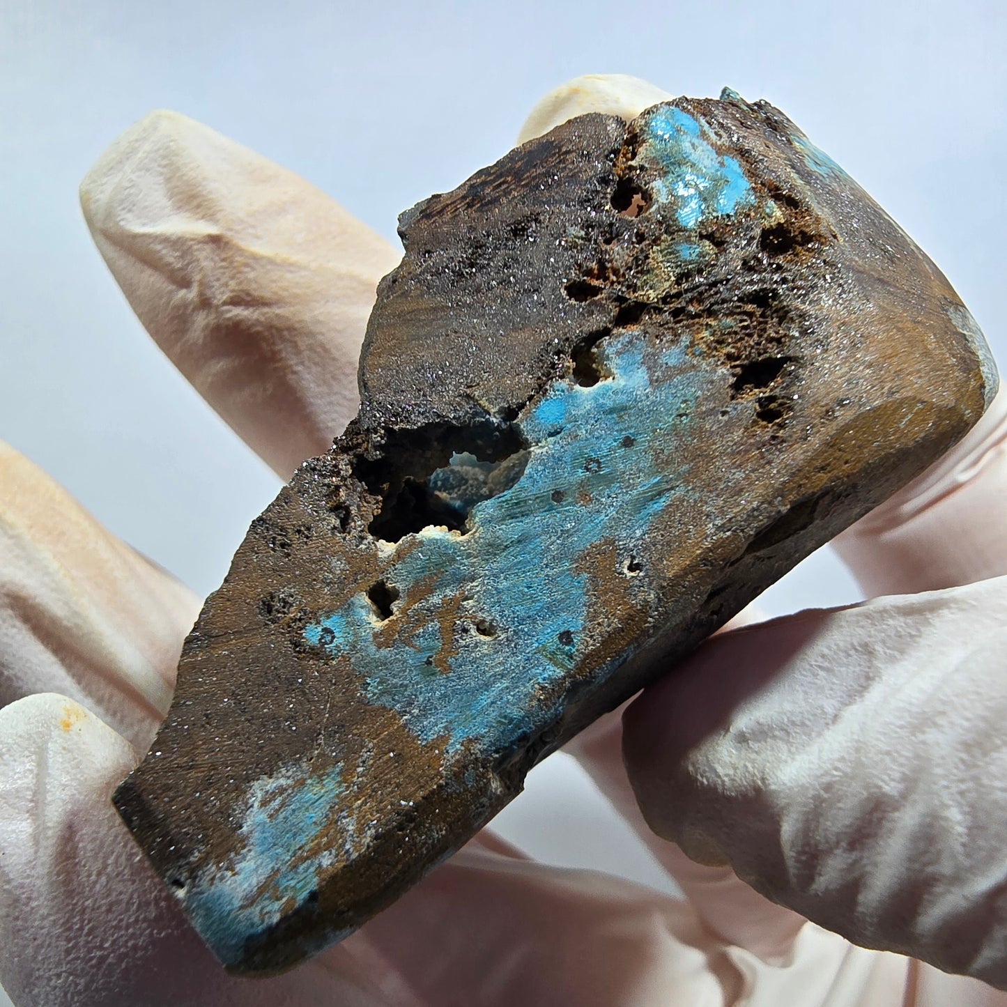Seltene Shattuckit Kugel Stufe auf Matrix Kaokoveld, Namibia 55*29*24mm #13023