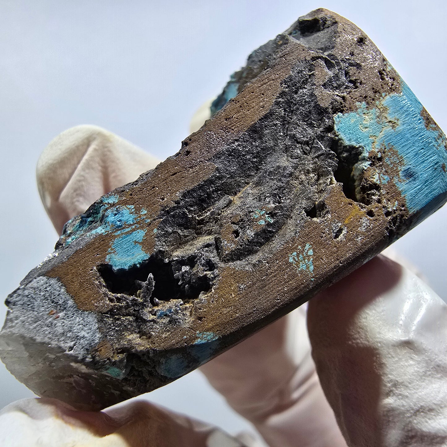Seltene Shattuckit Kugel Stufe auf Matrix Kaokoveld, Namibia 41*30*25mm #13025