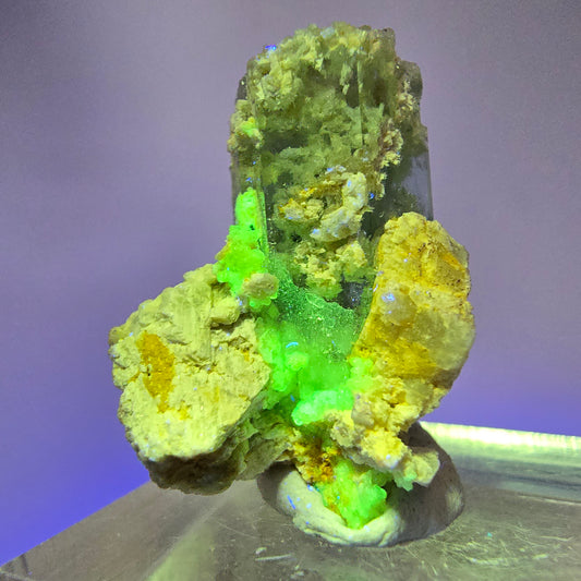 Seltene Aquamarin, Hyalit Opal, Orthoklas Stufe Erongo, Namibia 26*20*19mm #13105