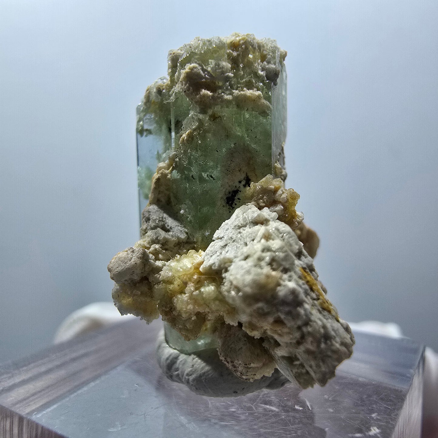 Seltene Aquamarin, Hyalit Opal, Orthoklas Stufe Erongo, Namibia 26*20*19mm #13105