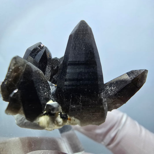 Seltene Rauchquarz, Schörl Turmalin, Orthoklas Stufe Erongo, Namibia 39*30*21mm #13127