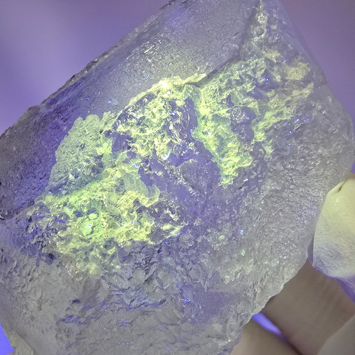 Sehr klare Fluorit, Hyalit Opal, Schörl Turmalin Stufe Erongo Namibia 66*47*38mm #13173