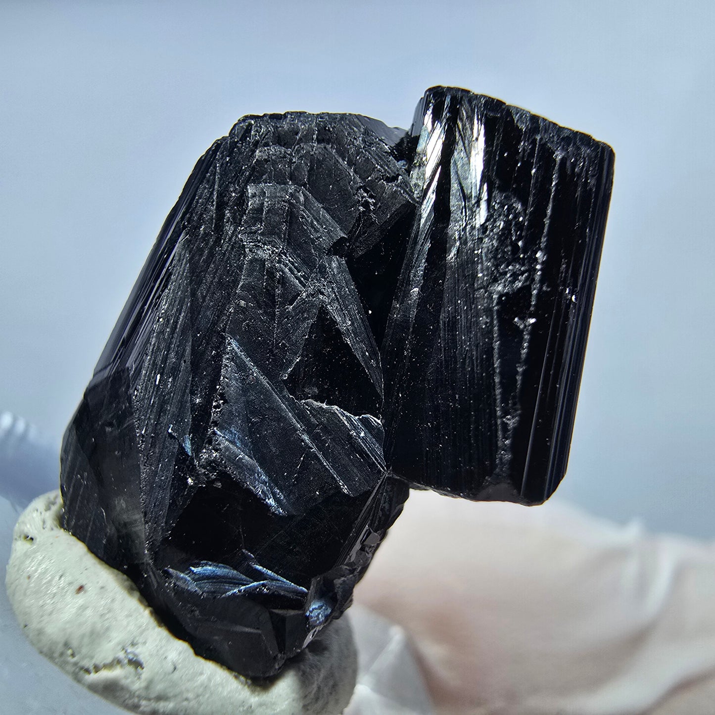 Seltene Schörl Turmalin Stufe, schwarz Erongo, Namibia 23*18*13mm #13216