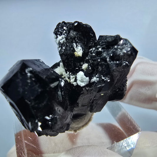 Symmetrische Schörl Turmalin Stufe Erongo, Namibia 27*20*22mm #13219
