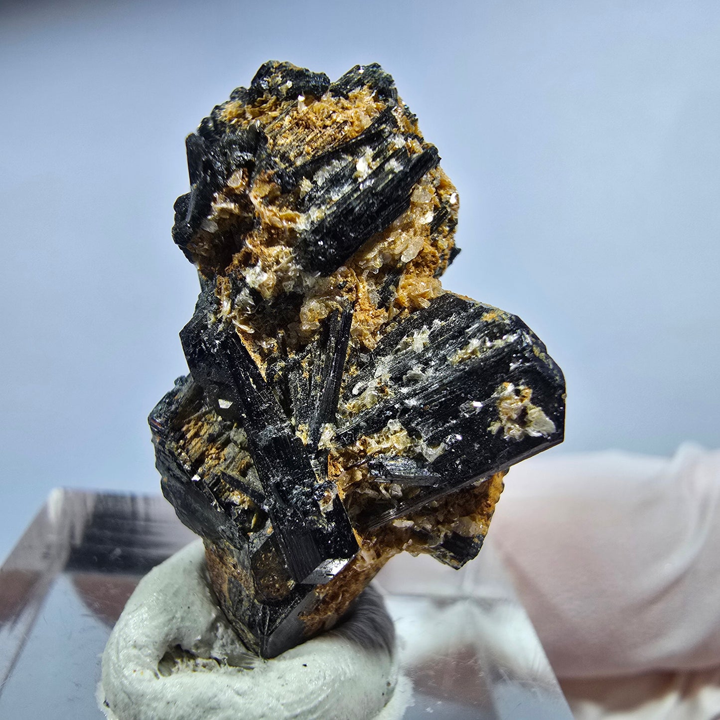 Seltene Schörl Turmalin, Muskovit Stufe Erongo, Namibia 28*18*14mm #13231