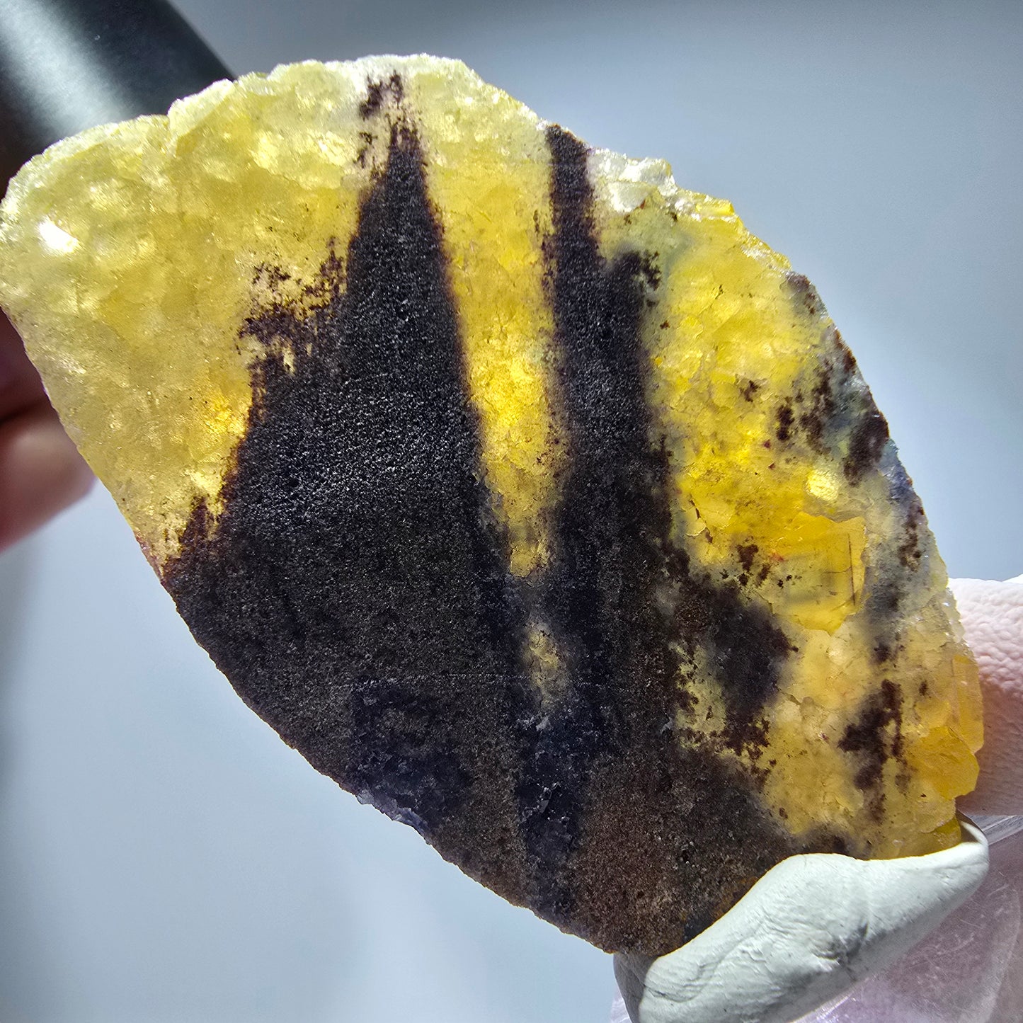 Phantom Fluorit Würfel Stufe gelb Honey Pocket Mine, Okorusu, Namibia 62*37*16mm #13273