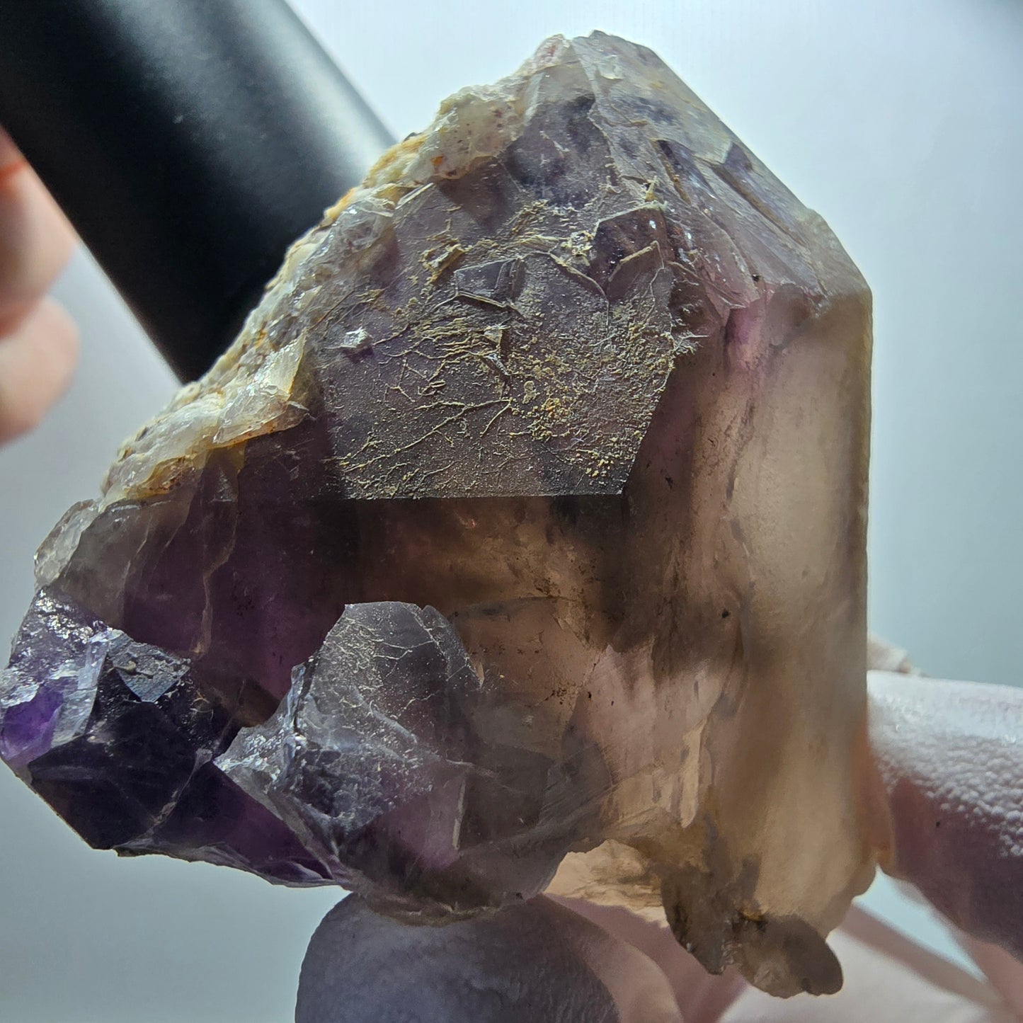 Große Phantom Amethyst Spitze Goboboseb, Namibia 72*59*57mm #13290