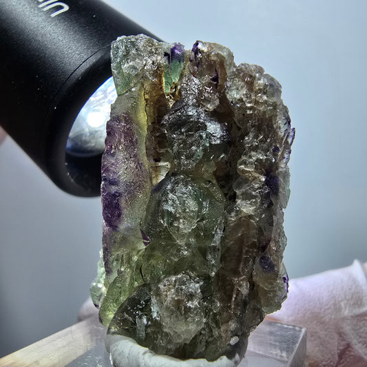 Seltene Phantom Fluorit Formation, grün lila Erongo Namibia 37*25*20mm #13336