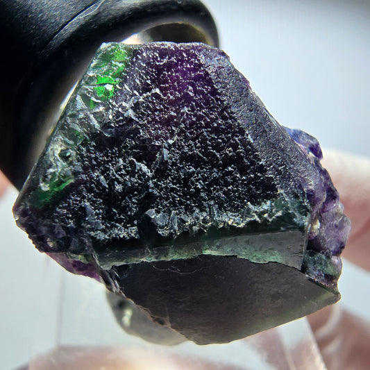Rare Phantom Fluorite Cube Specimen, Green Purple Okorusu, Namibia 27*25*21mm #13440
