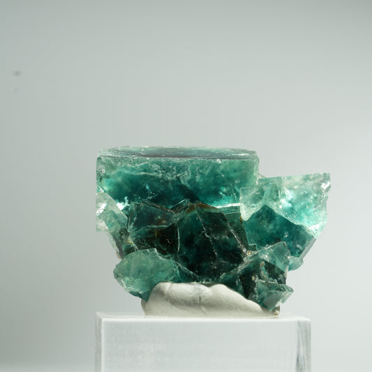 Seltene Phantom Fluorit Würfel Stufe, grün Okorusu, Namibia 37*31*15mm #13461