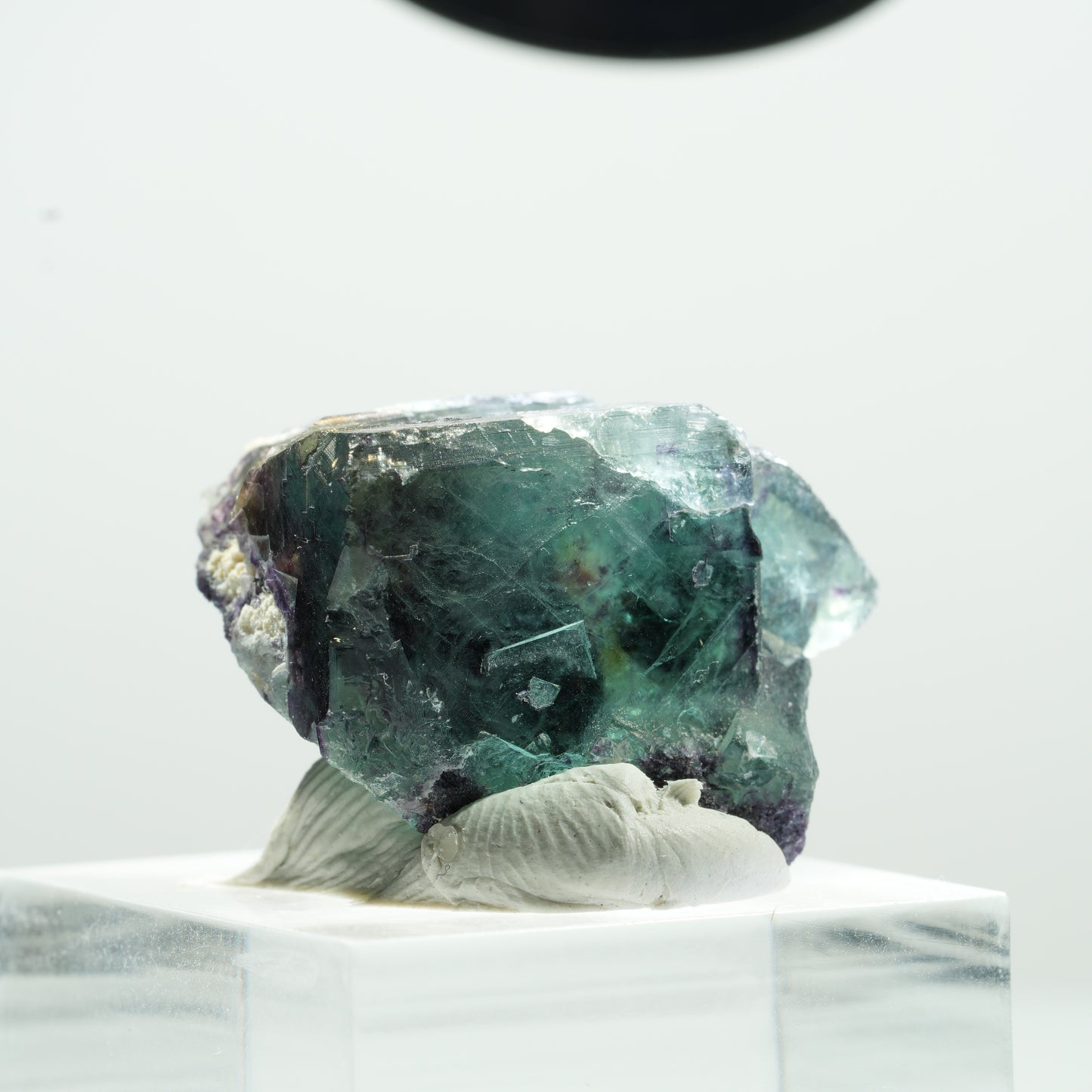 Seltene Phantom Fluorit Würfel Stufe, grün lila Okorusu, Namibia 26*23*17mm #13466