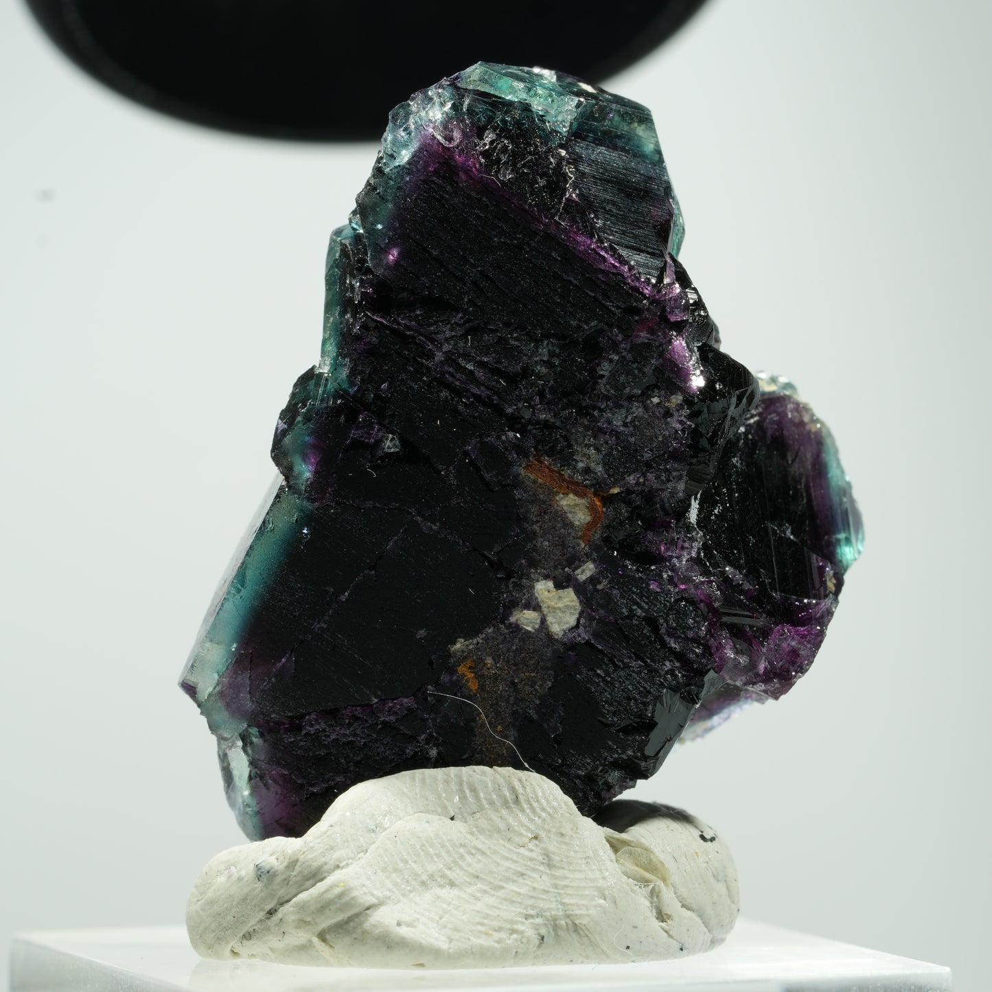 Seltene Phantom Fluorit Würfel Stufe, grün lila Erongo, Namibia 35*25*14mm #13478