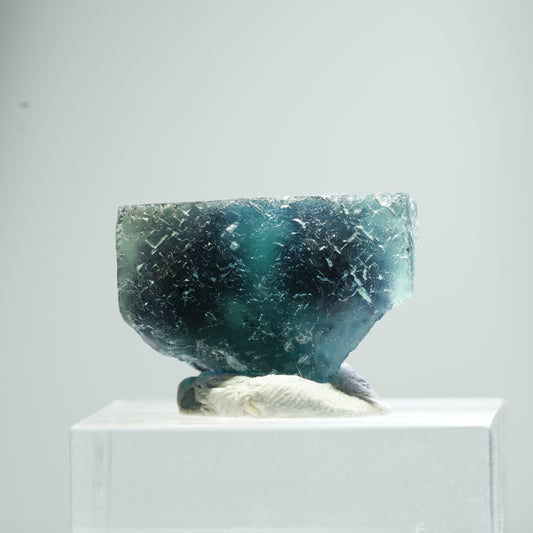Phantom Fluorit Würfel Stufe, blau Butterfly Pocket, Okorusu, Namibia 21*15*13mm #13480