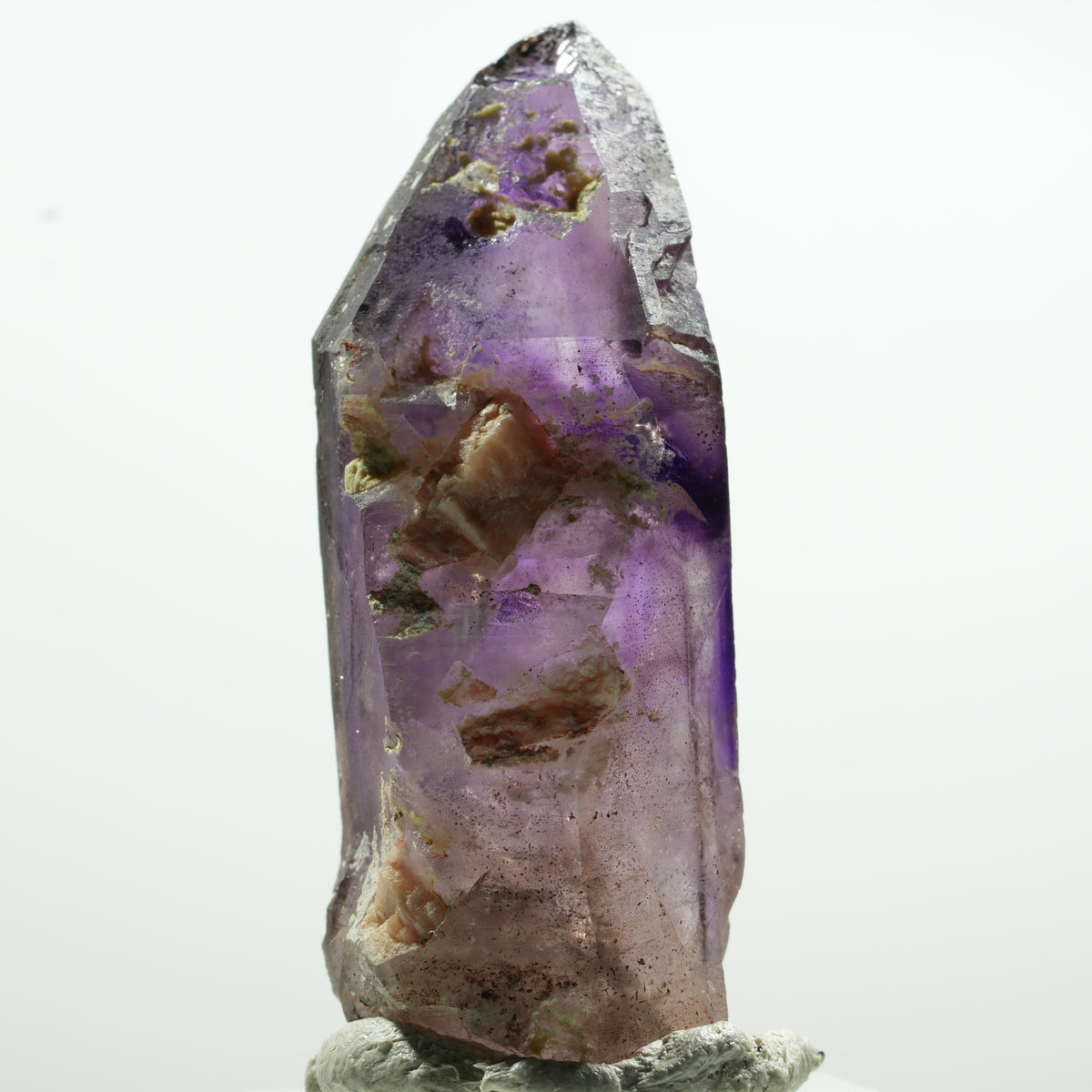 Enhydro Skelett Phantom Amethyst Spitze, 1x Blase Brandberg, Namibia 26*11*10mm #13588